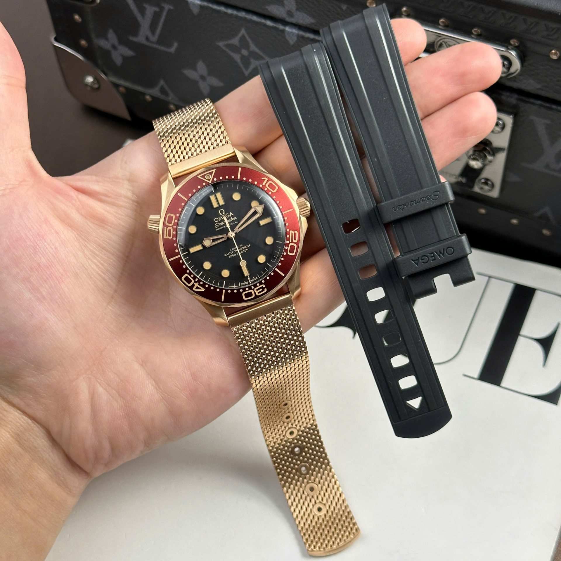 Omega Best Replica Watch Seamaster Diver 300M Bronze Gold VS Factory 42mm - Top club