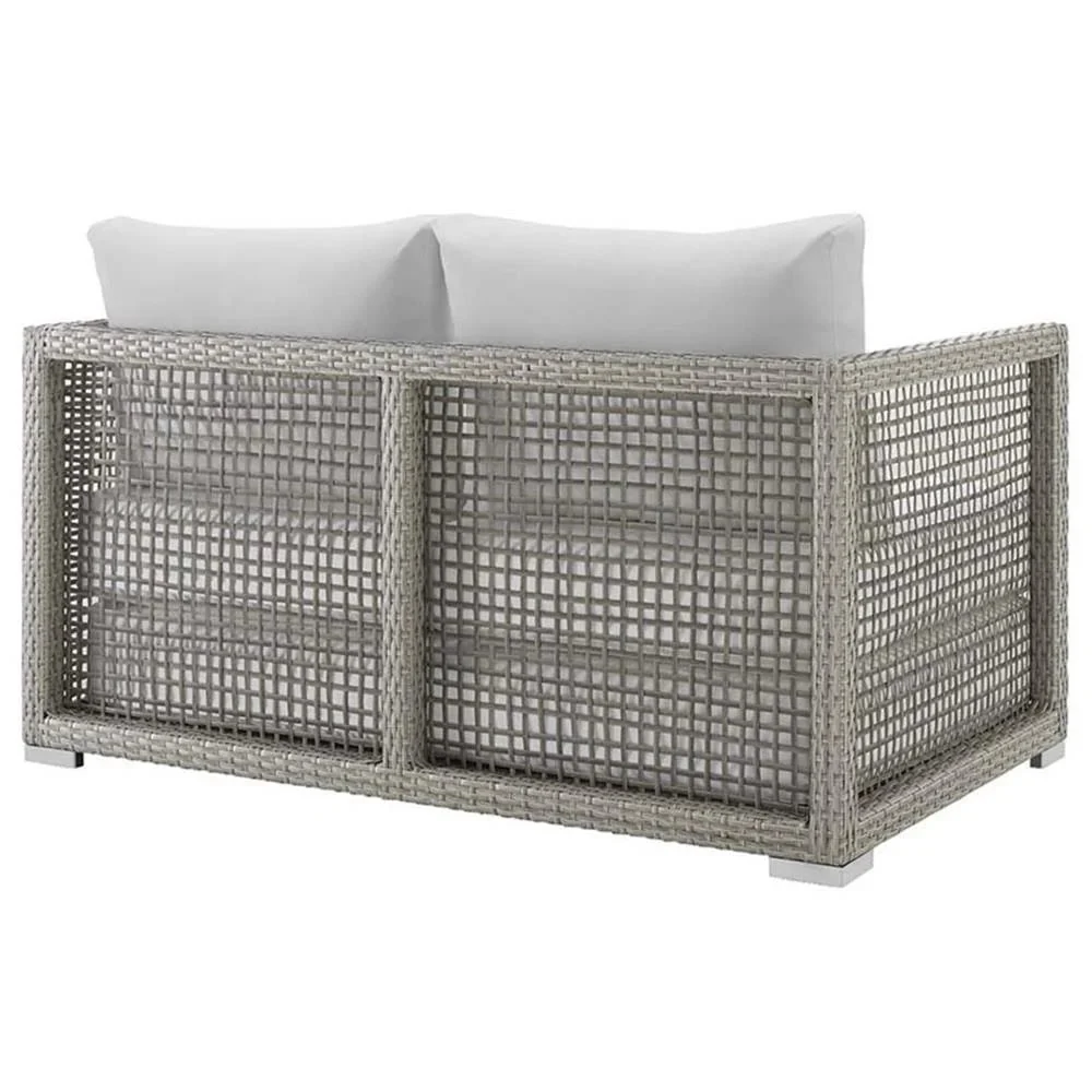 Afuera Living Wicker Patio Loveseat, Gray - 52in W x 32in D - Image 20 Afuera Living Wicker Patio Loveseat, Gray - 52in W x 32in D - Image 20