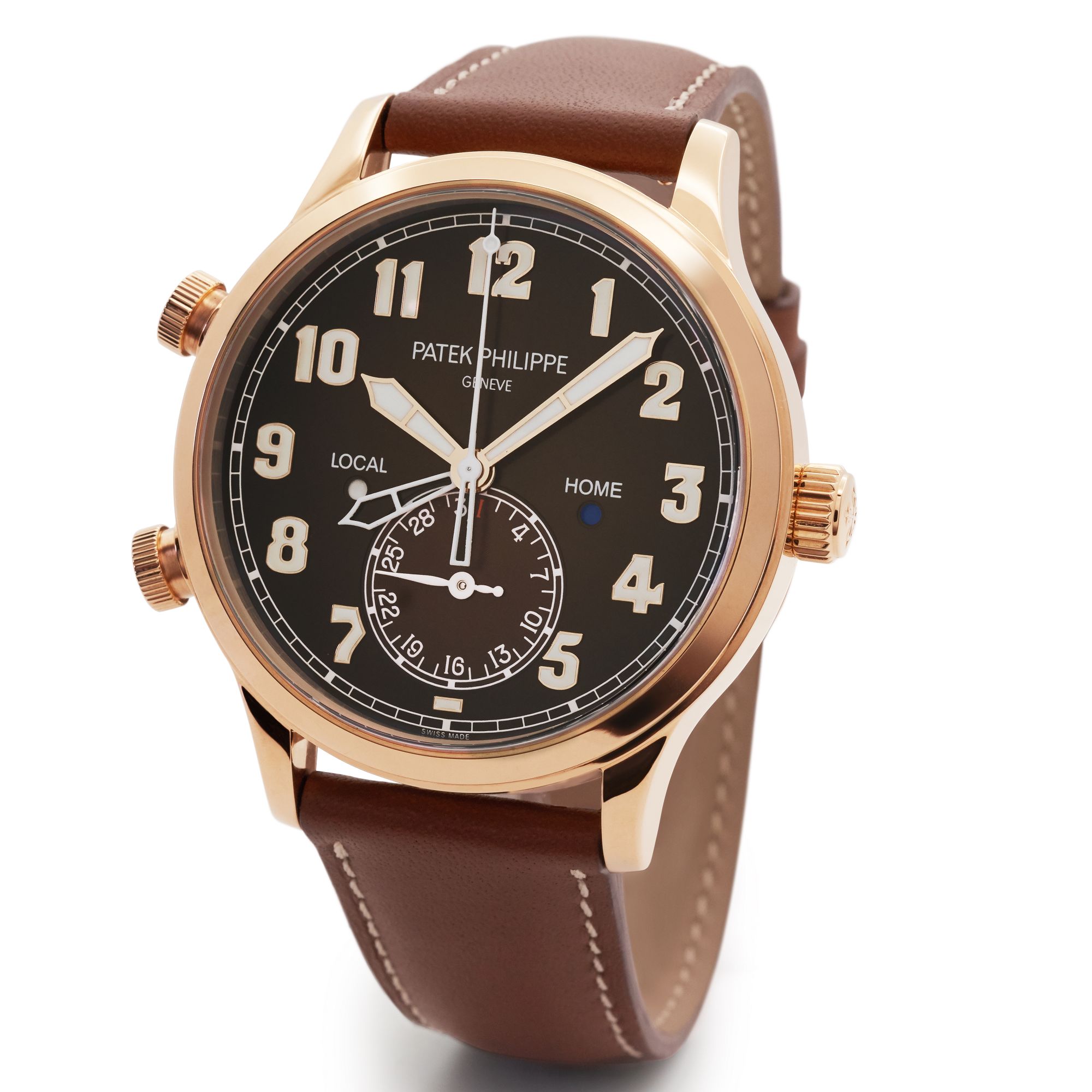 Patek Philippe Complications Calatrava Pilot Travel Time Automatic Men's Watch 5524R-001(1:1 replica) - Elite Watch Atelier