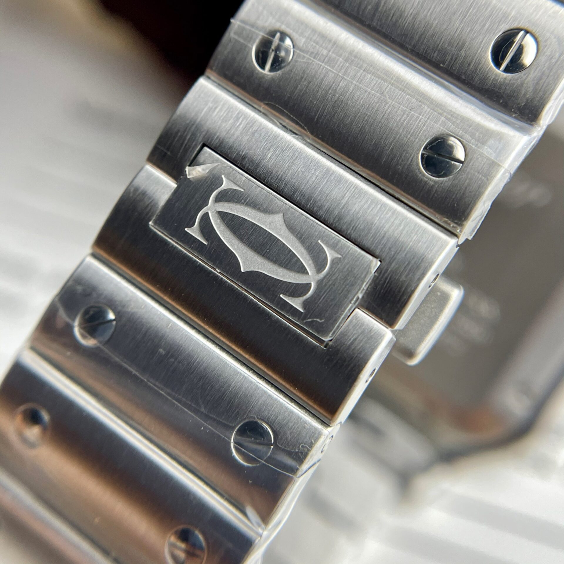 Cartier Santos WSSA0037 Replica 11 Watch Grey Dial BV Factory 39.8mm - Top club