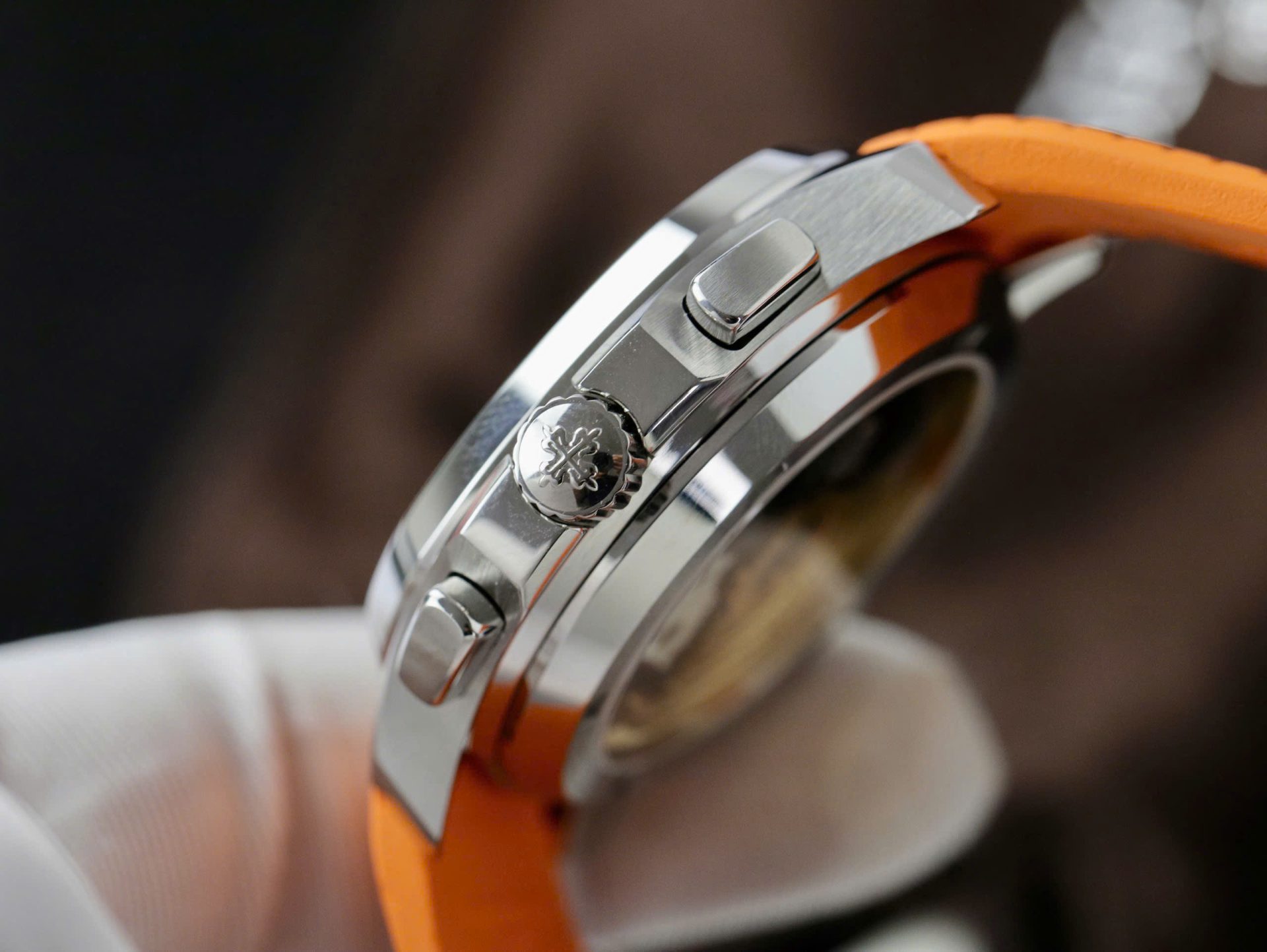 Patek Philippe Aquanaut 5968A Replica 11 Watch Orange Rubber Strap 42.2mm - Top club