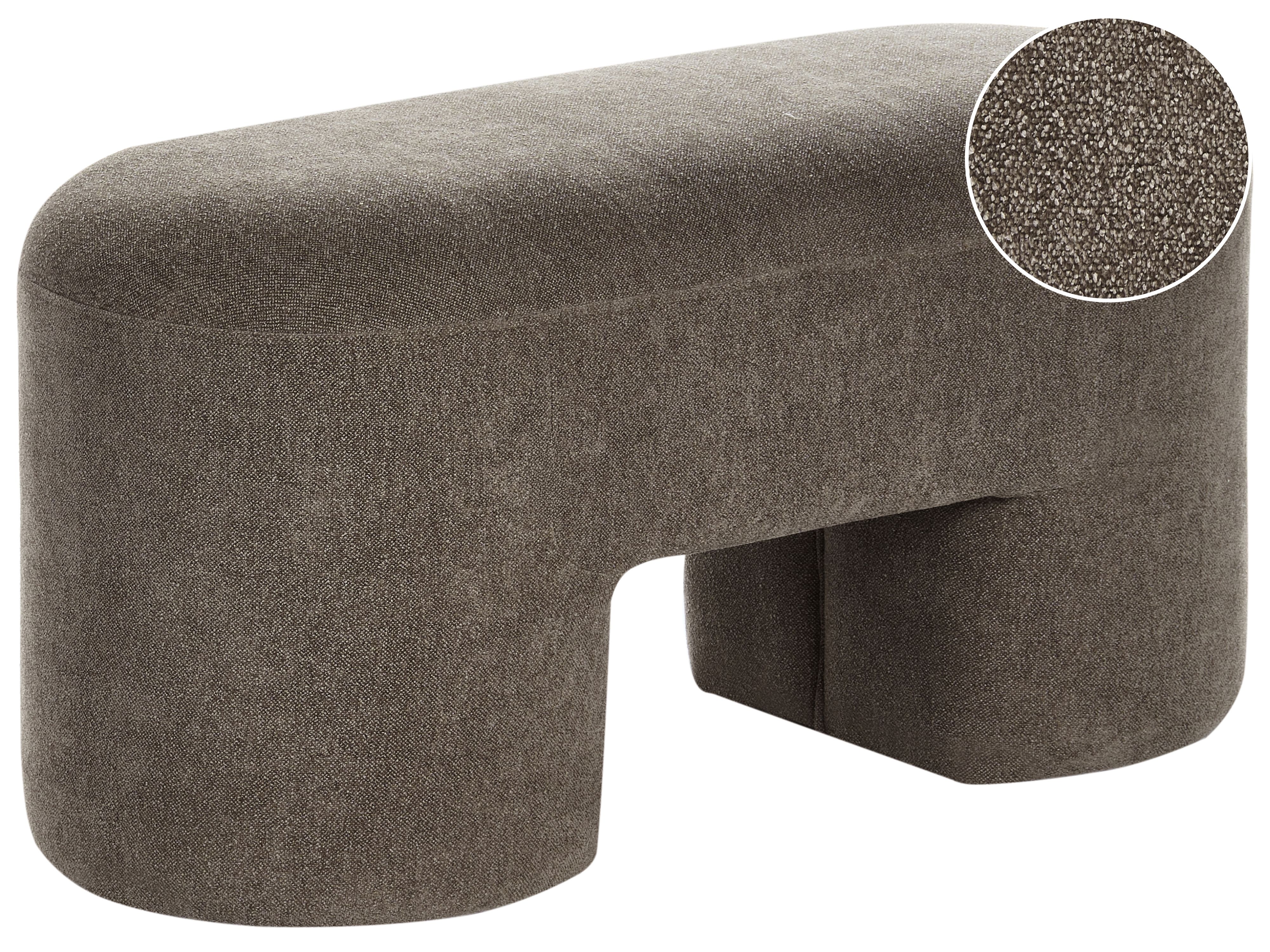 Upholstered Bench DECORAH Boucle Brown