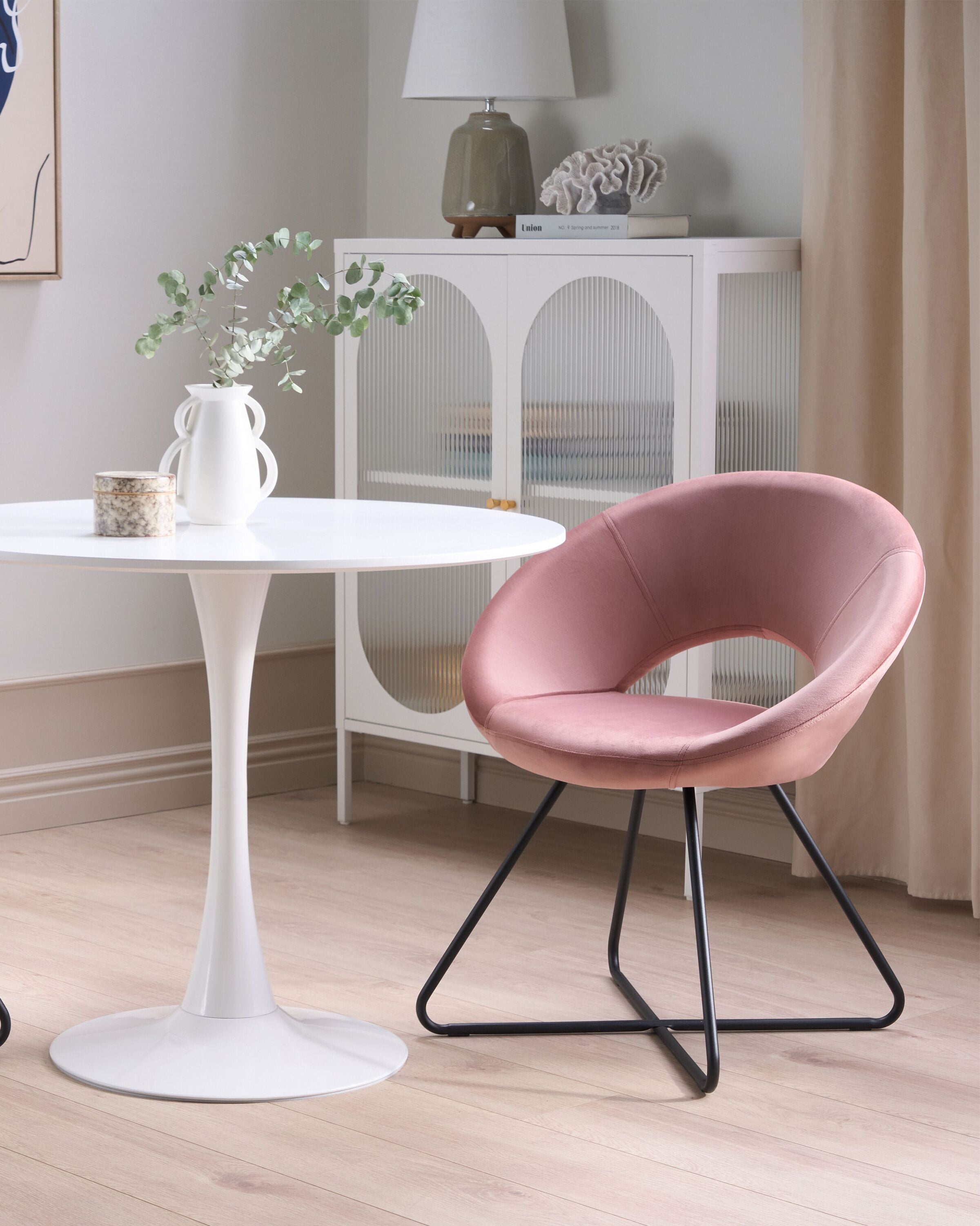 Dining Chair RACHEL Velvet Pink
