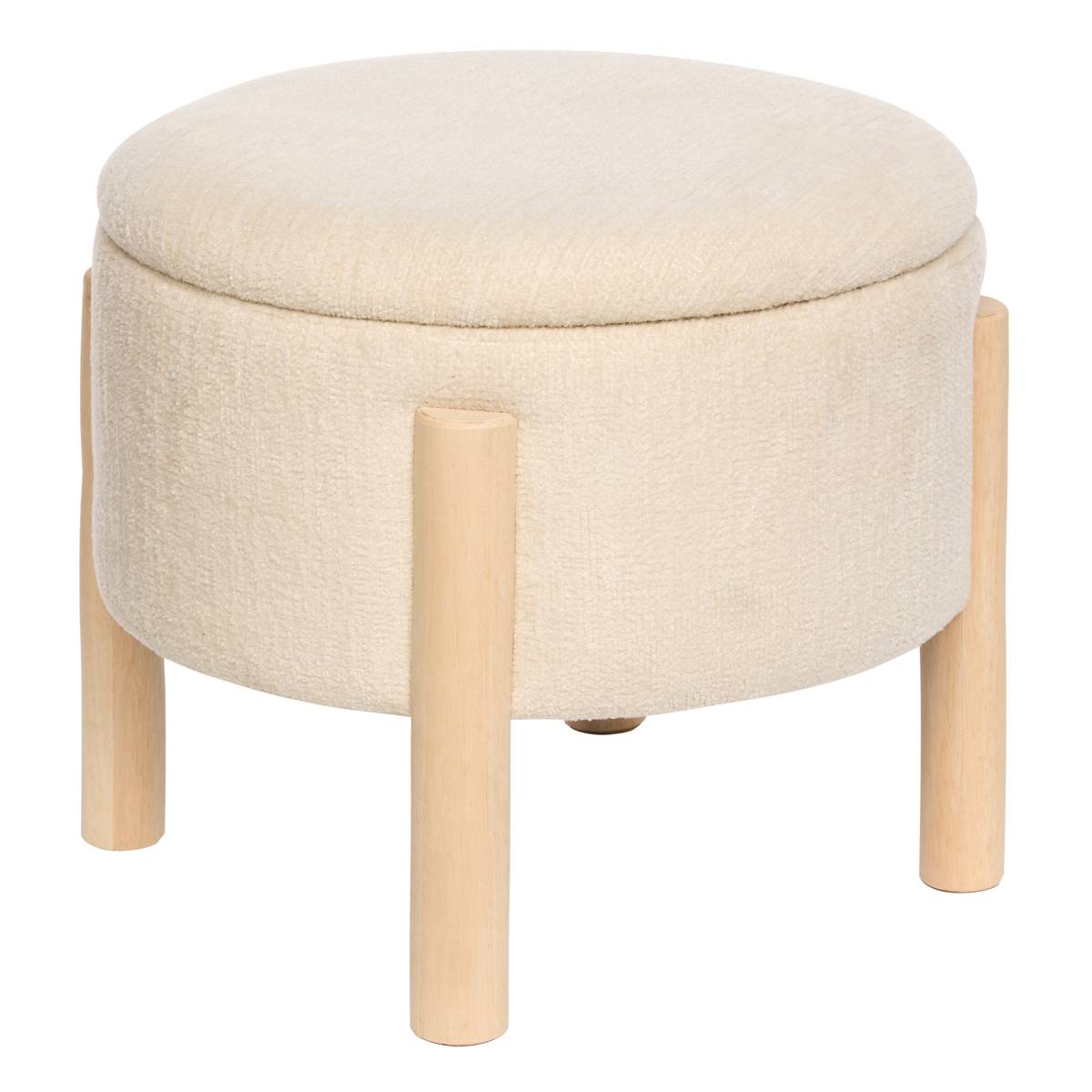 Stool chest "Elki" White, H.45.5 cm