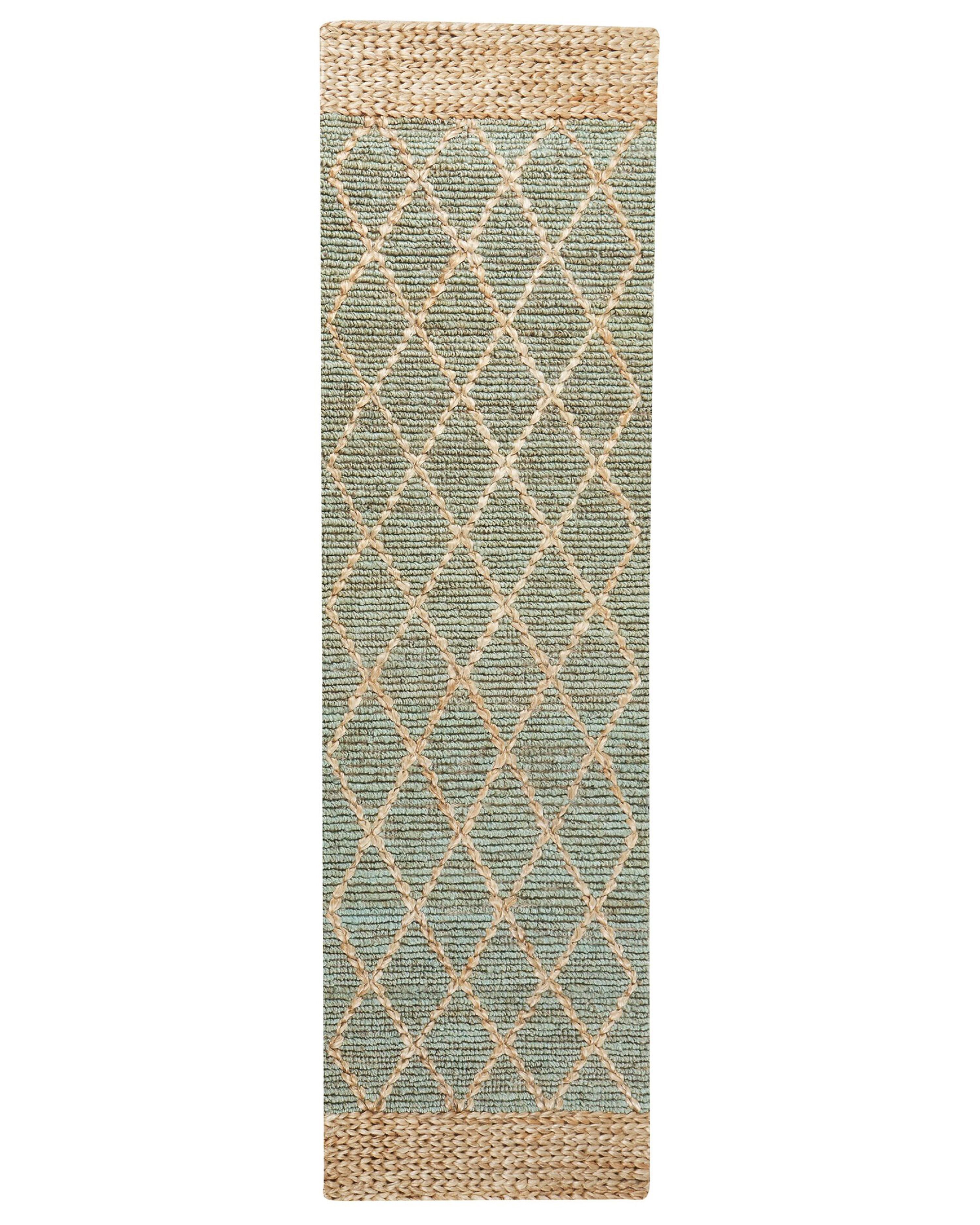 Rug TELLIKAYA Green 80 x 300 cm Jute