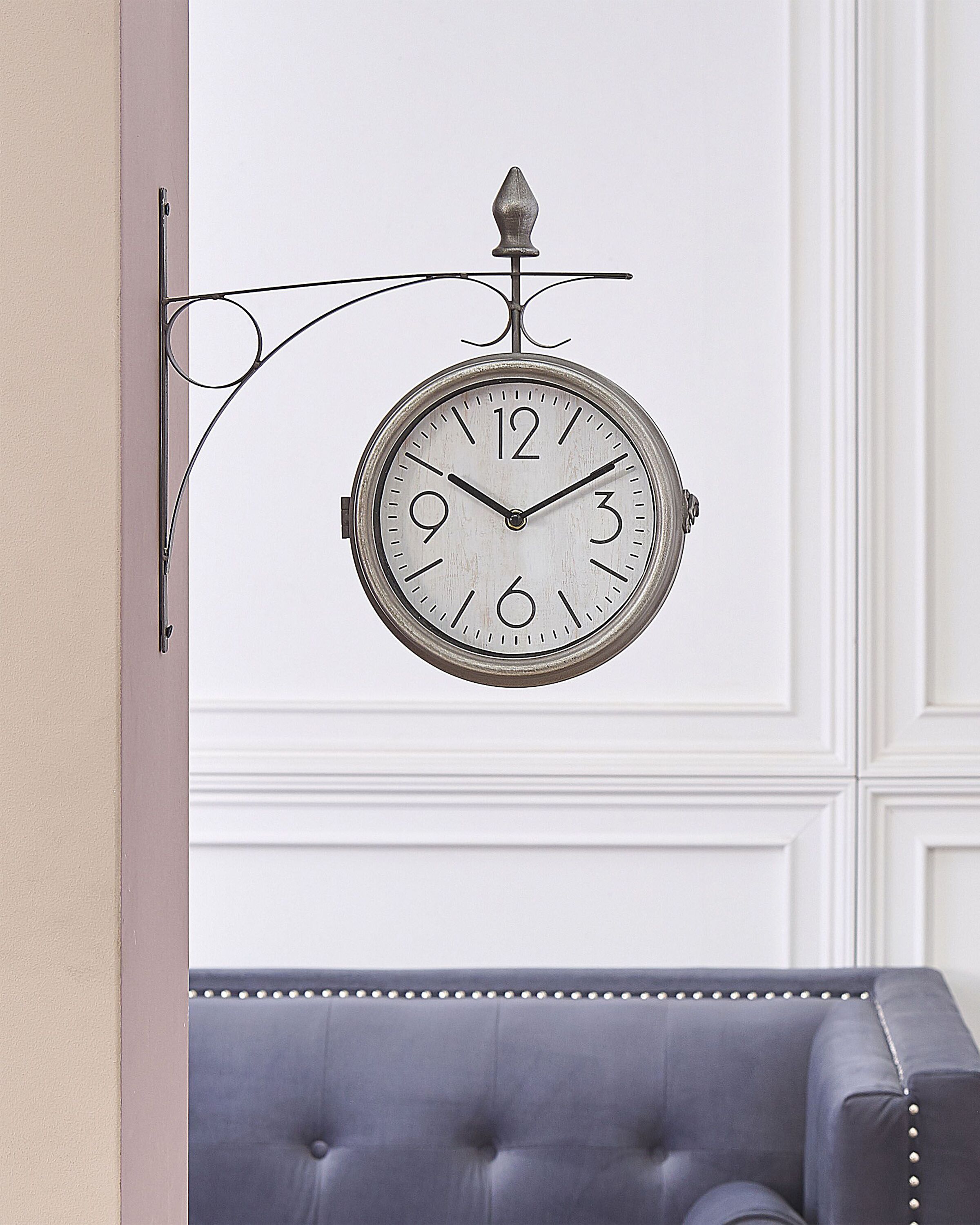 Wall Clock ROMONT 34 cm Metal Silver
