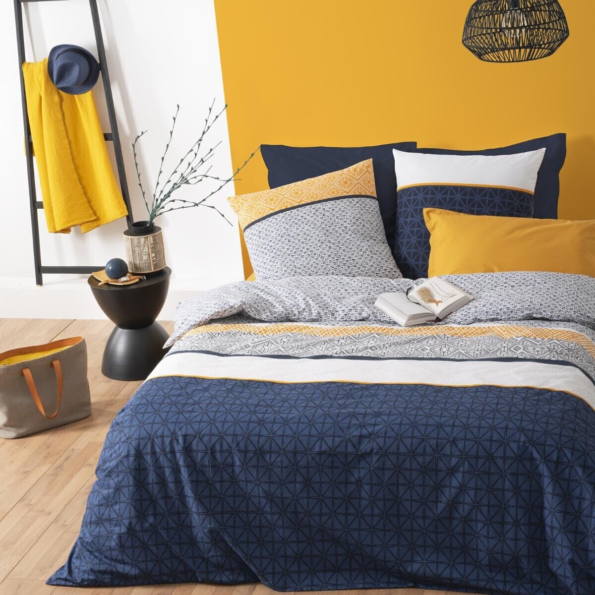 Bed linen set "Etnik striped" 240x220 cm