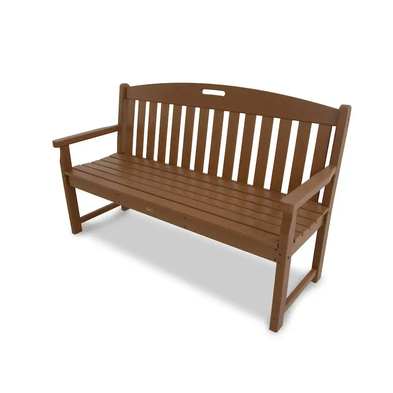 POLYWOOD Outdoor Bench, 60-Inch Recycled Plastic - Yacht Club - Image 3 POLYWOOD Outdoor Bench, 60-Inch Recycled Plastic - Yacht Club - Image 3