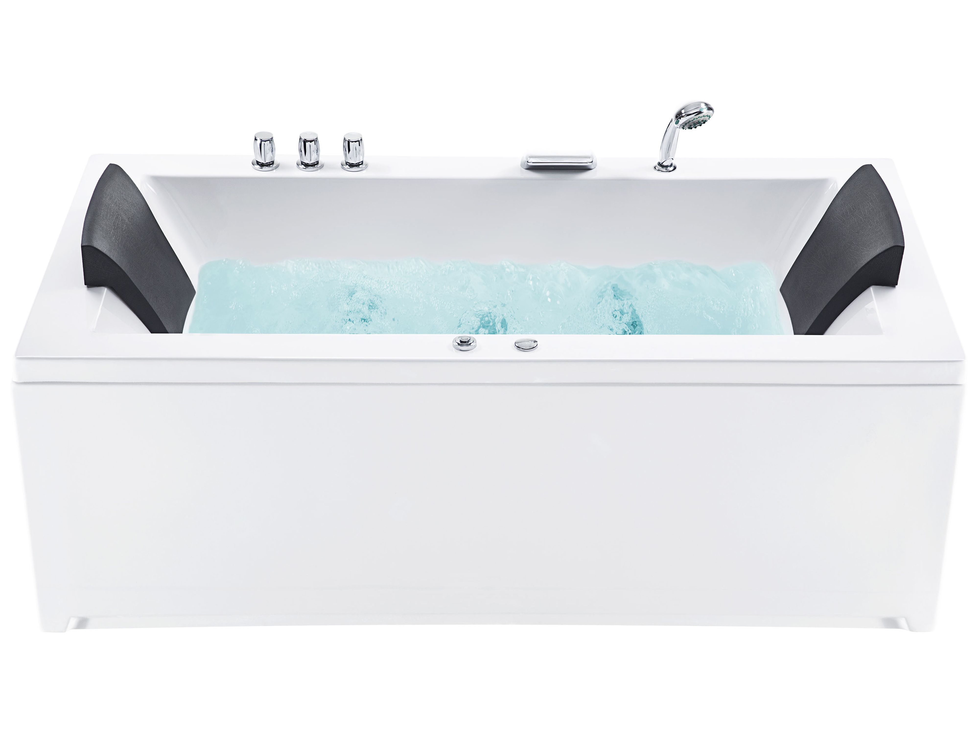 Corner Hot Tub with LED VARADERO Left Hand 1830 x 900 mm White