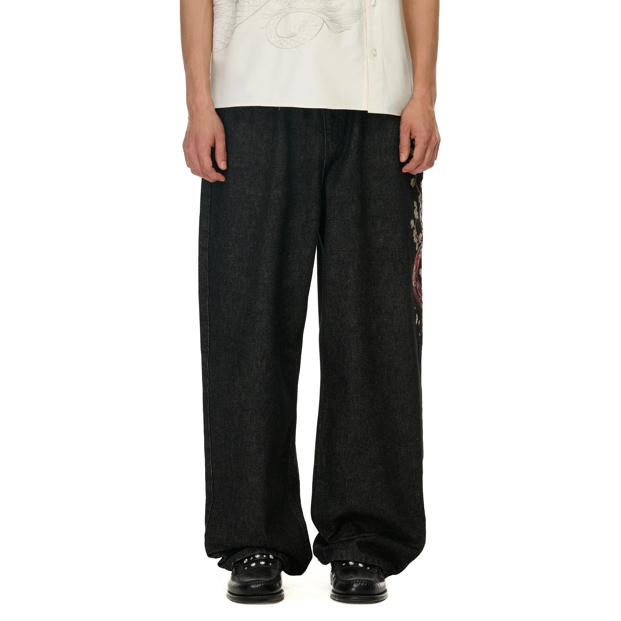 "yakuza" raw Denim black 01