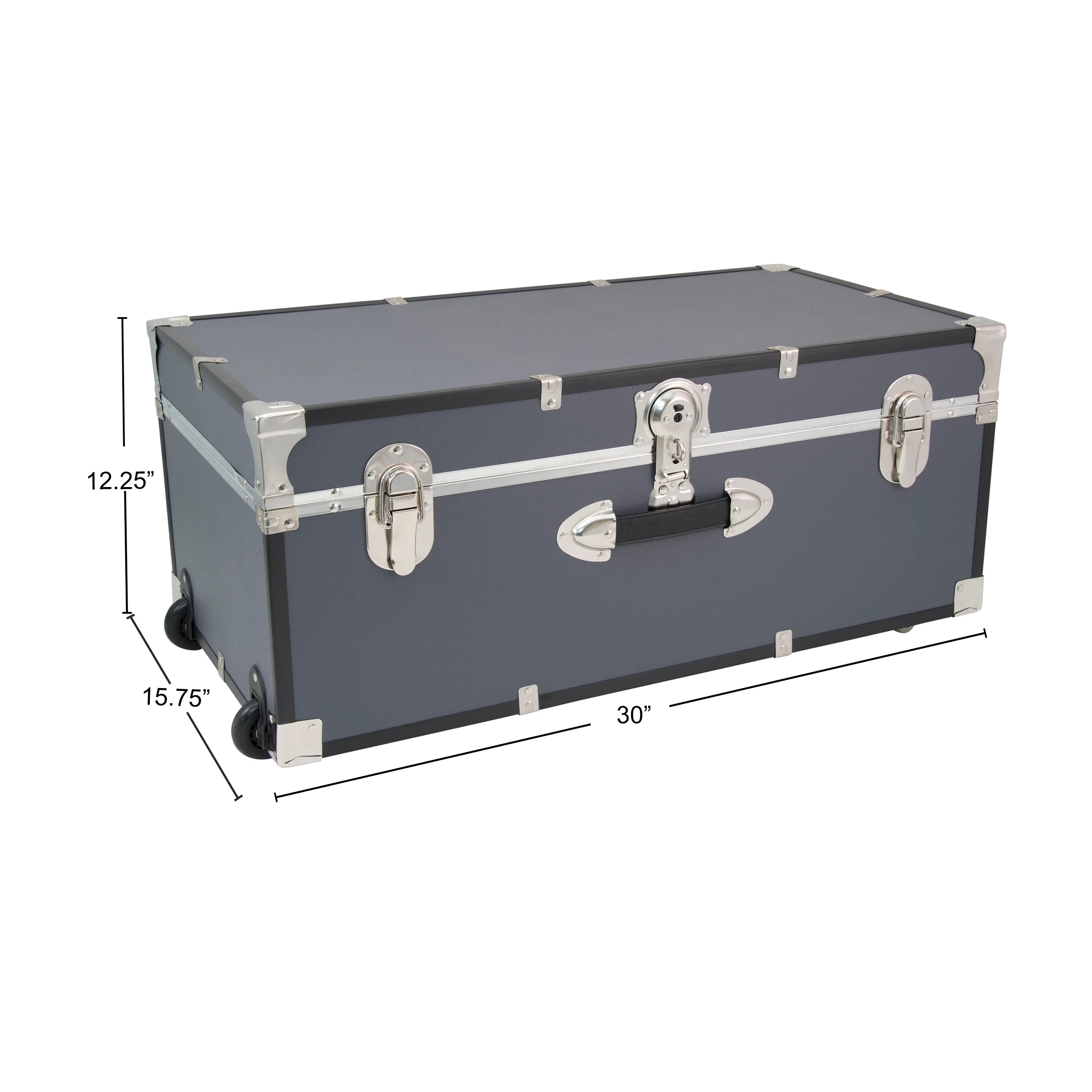 Seward Collegiate Collection Footlocker Trunk with Wheels - Image 14
