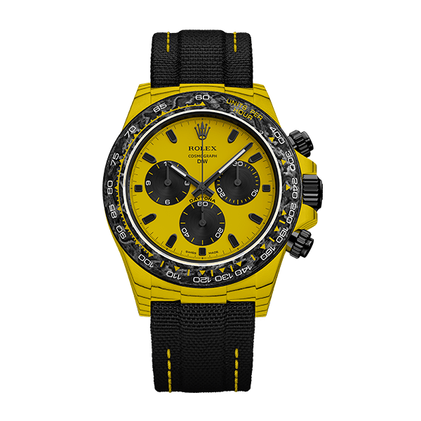 ROLEX Diw Daytona carbon bumblebee 40mm quartz fiber(1:1 replica) - Elite Watch Atelier