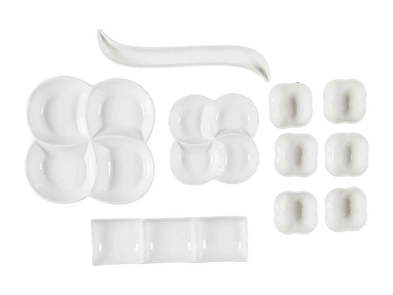 Service de Table - HOME DECO FACTORY - 10PCS - Blanc - Apéritif