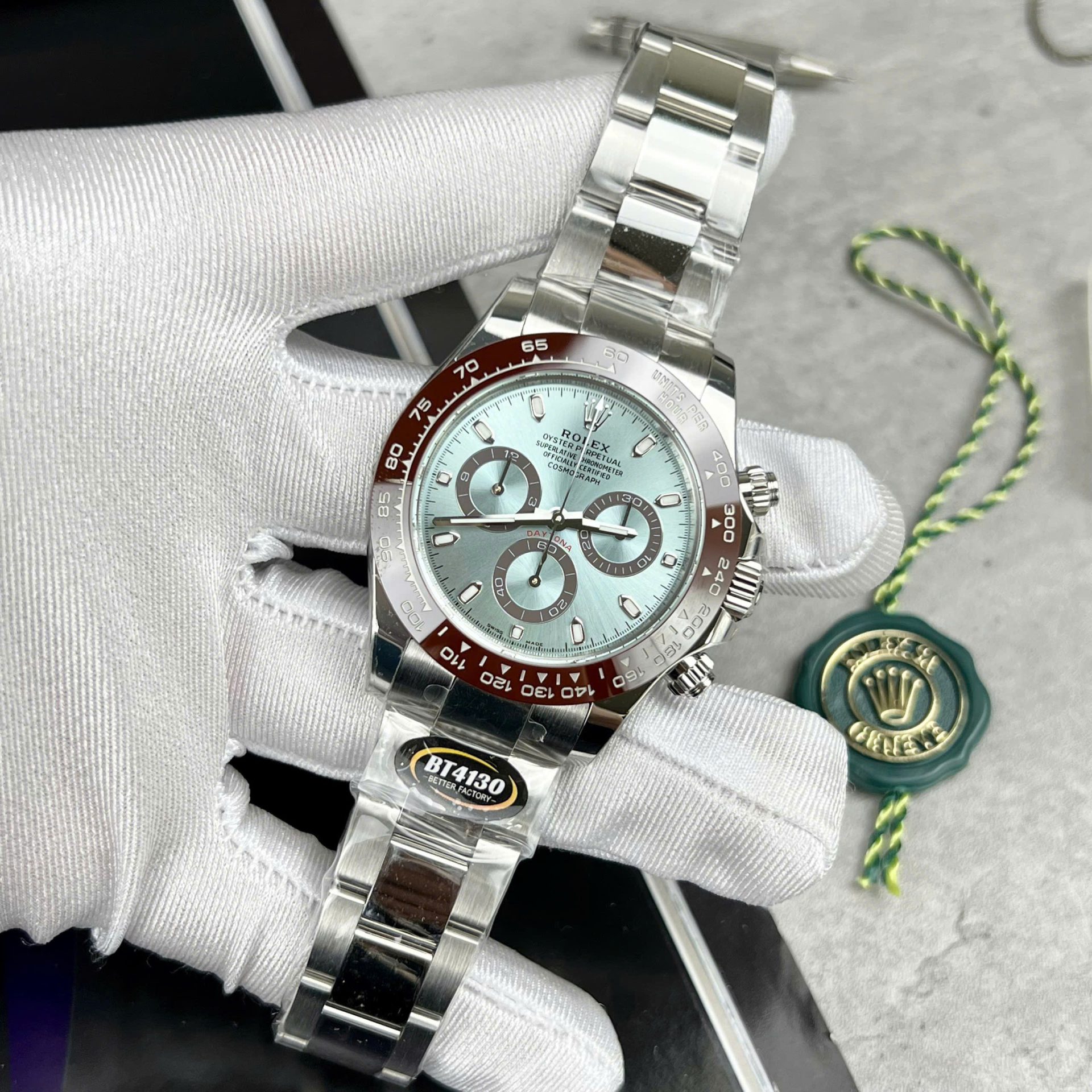 Rolex Daytona Replica 11 Watch Ice Blue Dial BT Factory 40mm - Elite Watch Atelier