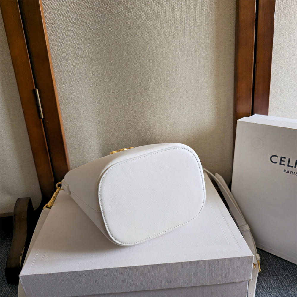 CELINE SMALL BUCKET LOUISE IN SMOOTH CALFSKIN(HIGH-END GRADE)1:1High-quality replica