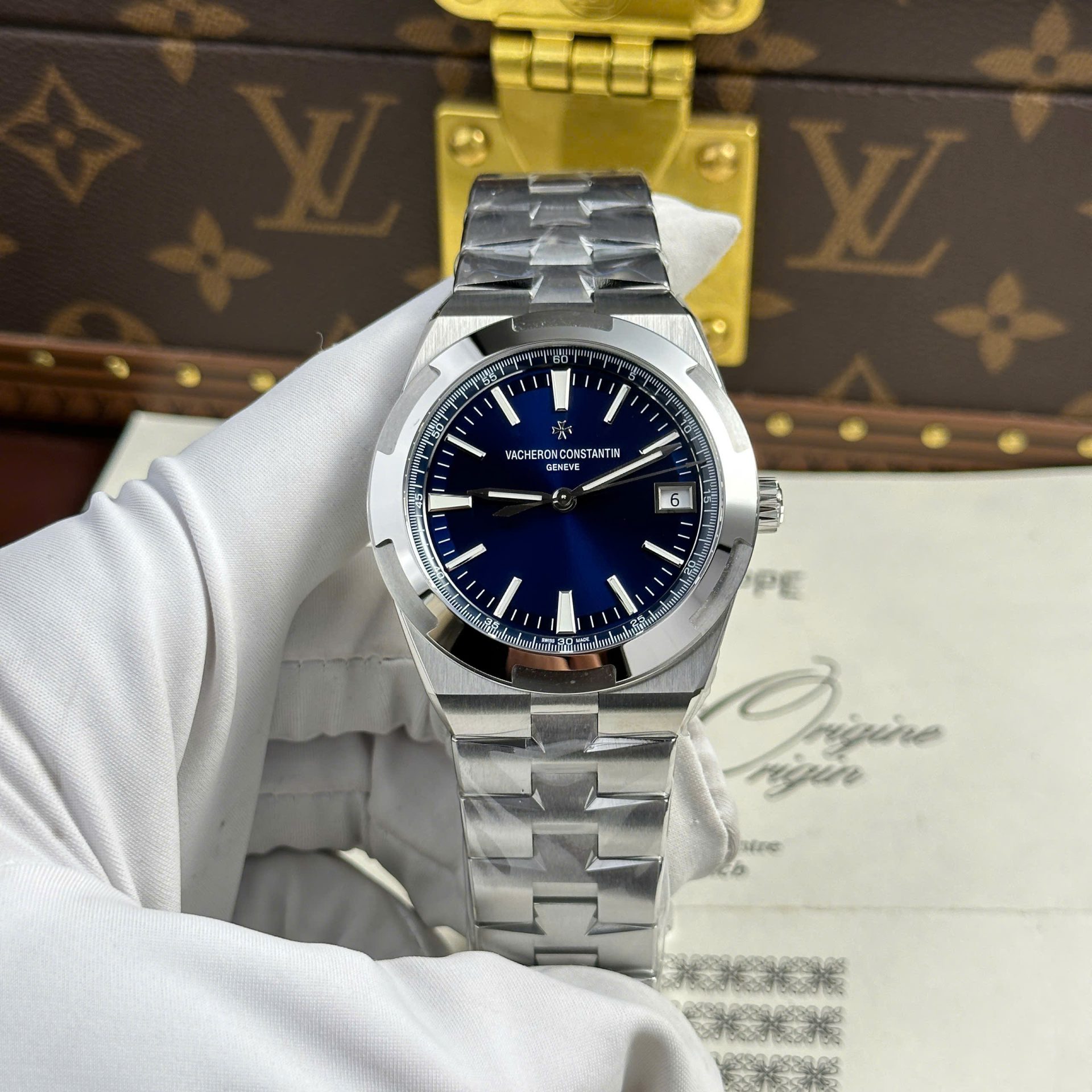 Vacheron Constantin Overseas 4500V Replica Watch Dial Blue PPF Factory 41mm - Top club