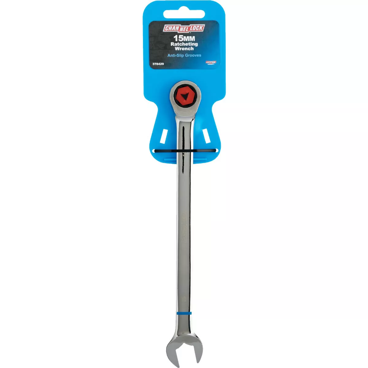 Channellock Metric 15 mm 12-Point Ratcheting Combination Wrench