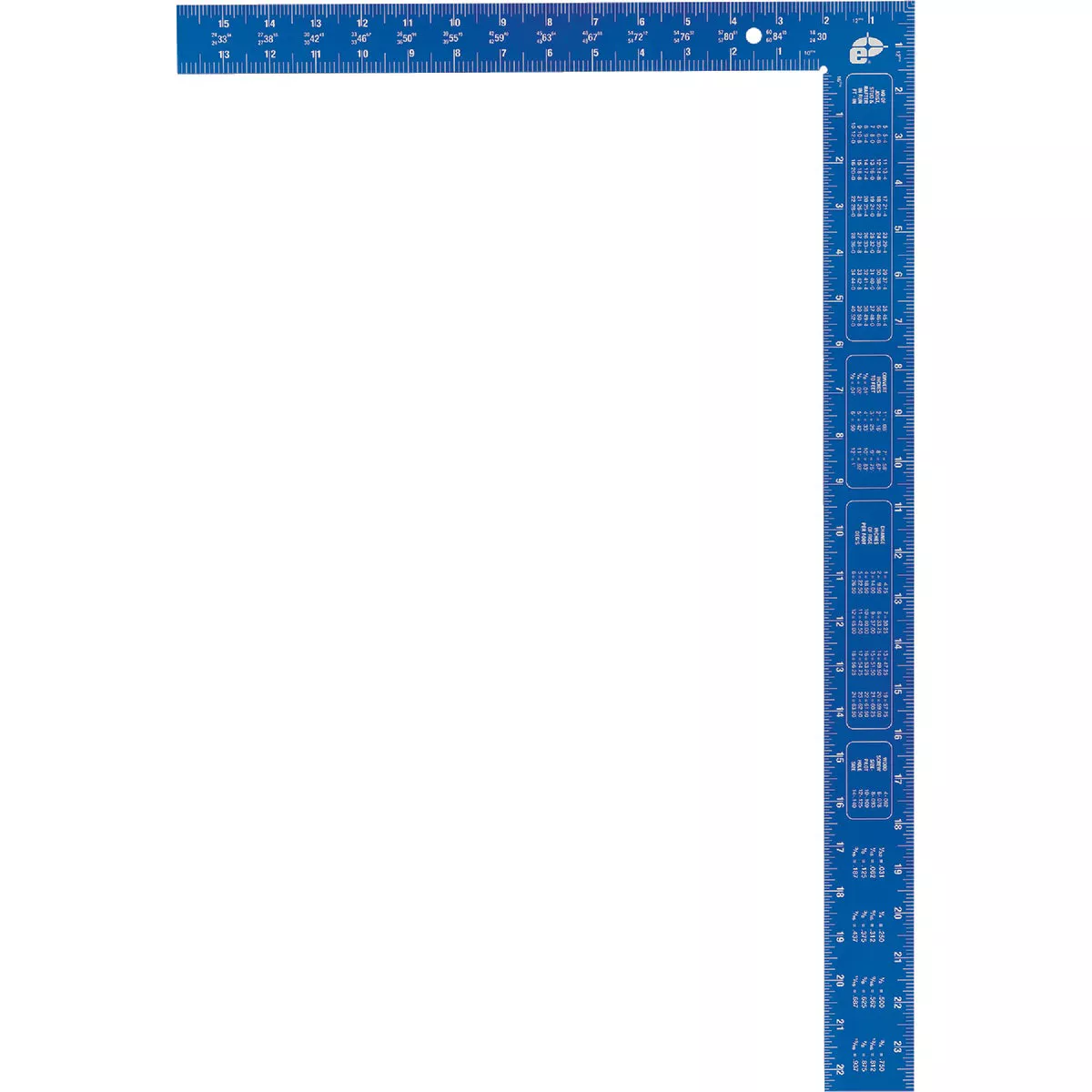 Empire True Blue 16 In. x 24 In. Aluminum High-Visibility Carpenter's Square