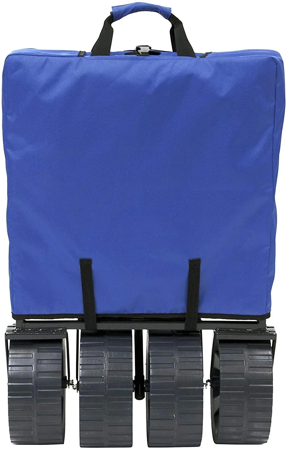 Mac Sports Heavy Duty Collapsible Folding All Terrain Utility Beach Wagon Cart, Blue/Black - Image 9 Mac Sports Heavy Duty Collapsible Folding All Terrain Utility Beach Wagon Cart, Blue/Black - Image 9
