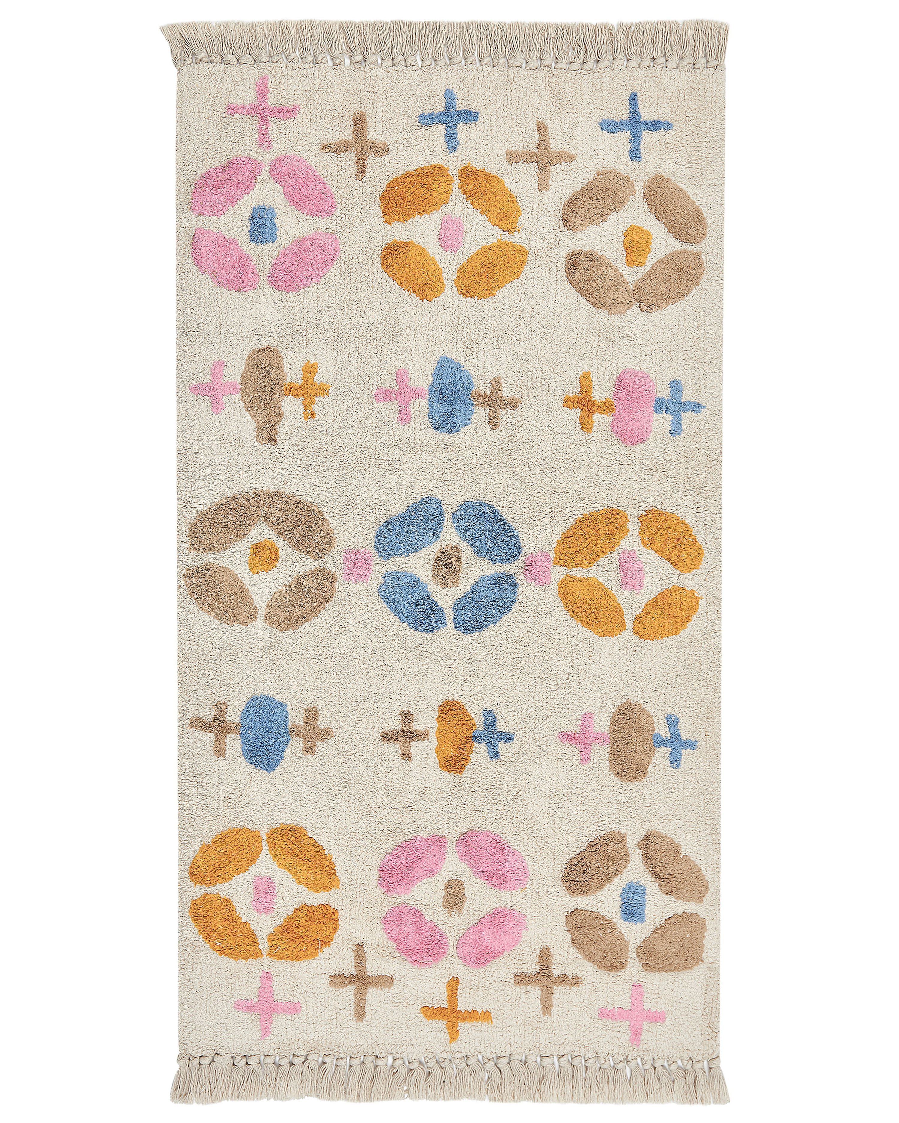 Kids Rug DARAN Multicolour 80 x 150 cm Cotton