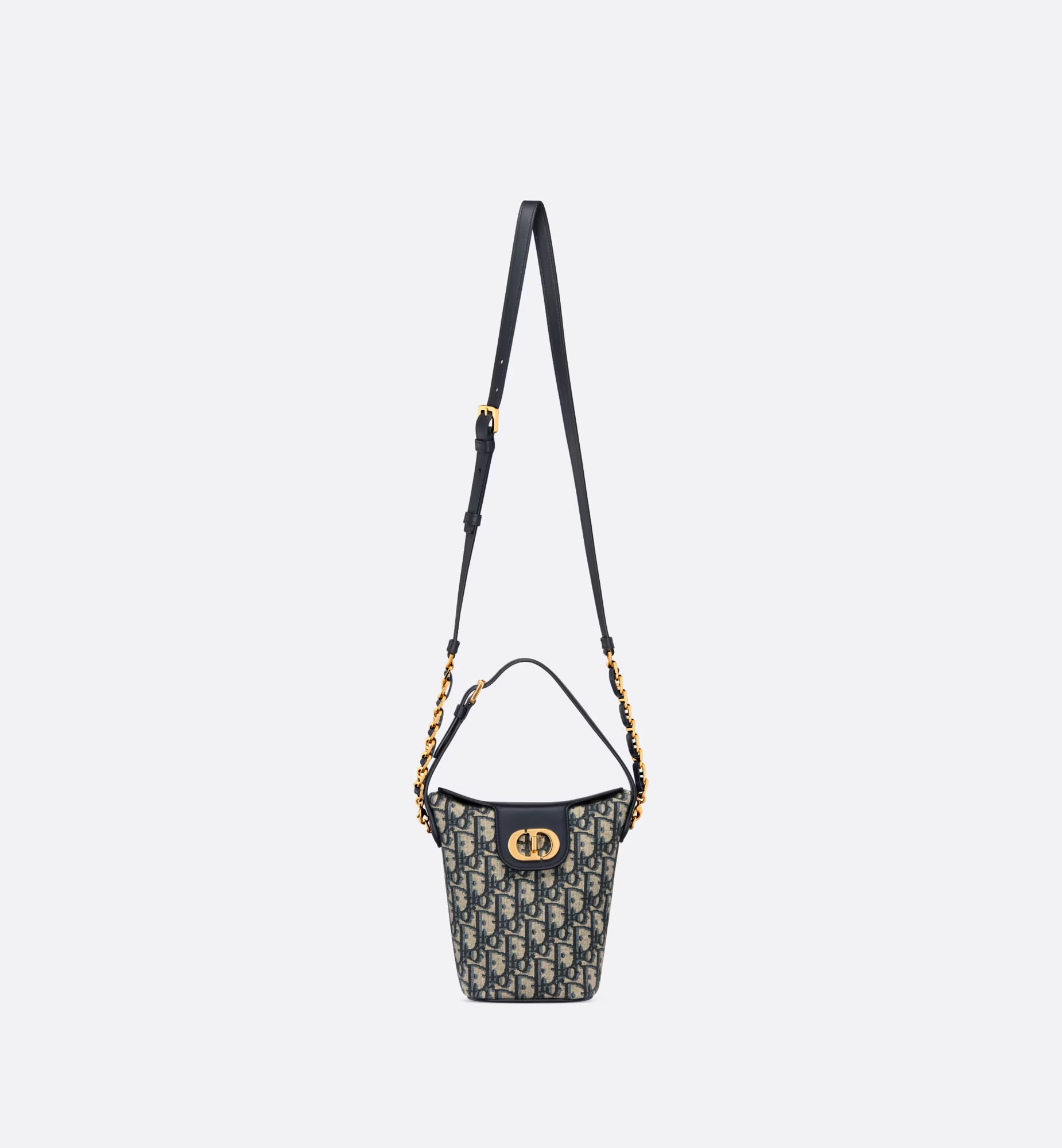 Christian Dior 30 Montaigne Dior Amber Mini Bucket Blue Bag For Women S2319UTZQ_M928- 7 Inches/ 18 Cm