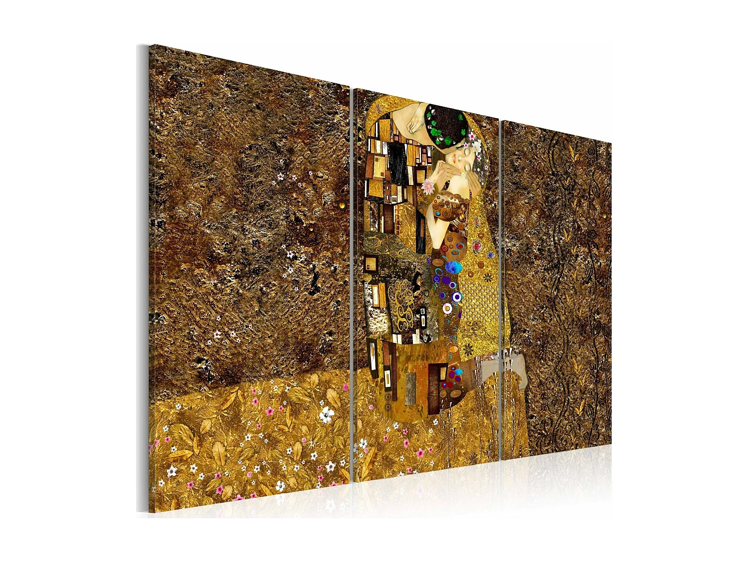 Tableau klimt inspiration baiser - 120 x 80 cm
