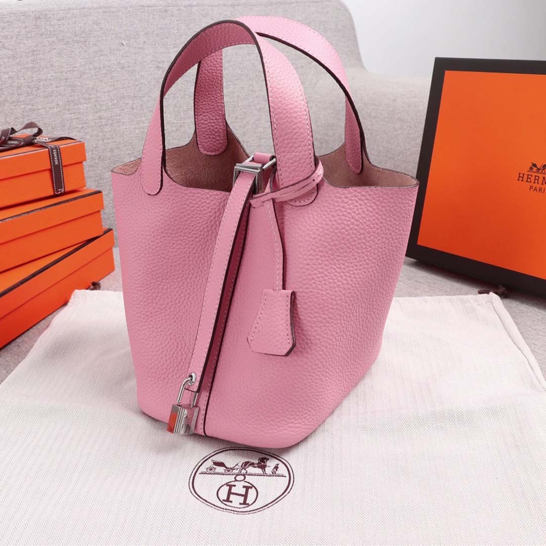 Replica Hermes Aaa-Picotin Lock 22Cm 18Cm Bag Blue/Orange/Pink1:1High-quality replica