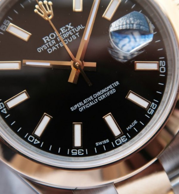 Replica Rolex DateJust II 41mm SS/YG Black Dial Lumed Marker  SS/YG Bracelet A2824 - Elite Watch Atelier