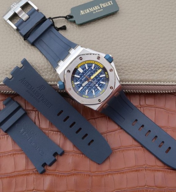 Replica Audemars Piguet JF Royal Oak Offshore Diver 2017 Blue 15710 Rubber Strap A3120 - Top club