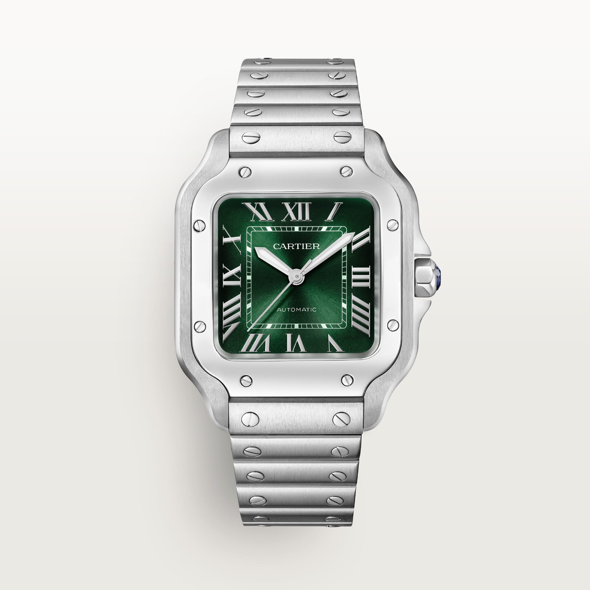 Santos de fake cartier watch medium model mechanical movement with automatic winding 1847 MC(1:1 replica) - Elite Watch Atelier