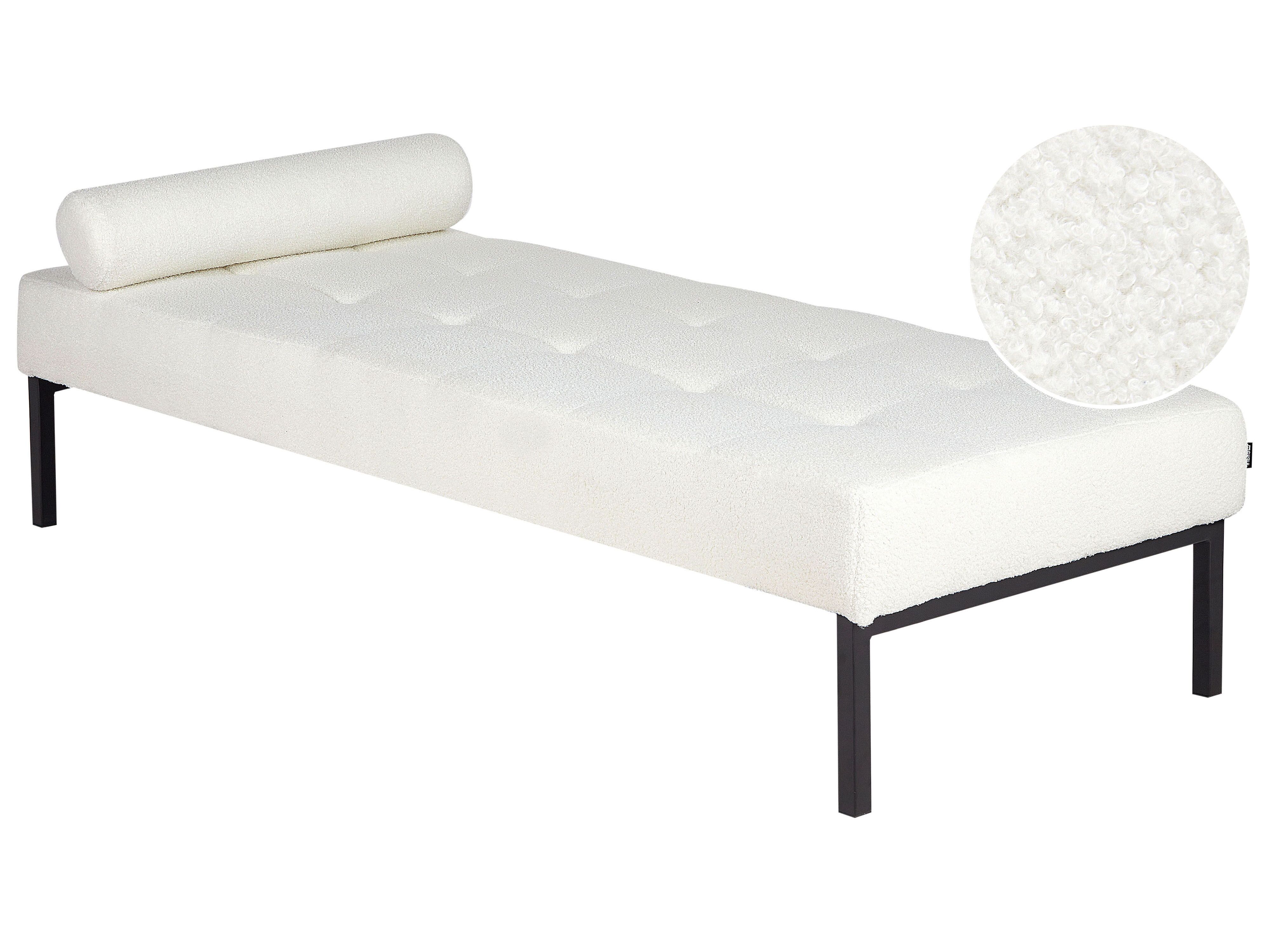 Chaise Longue CHINON Boucle White