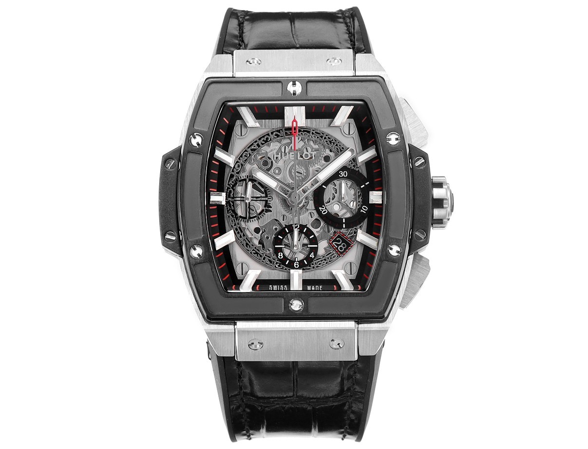 Hublot SPIRIT OF BIG BANG Chronograph, 45 mm Textured rubber strap(1:1 replica) - Top club