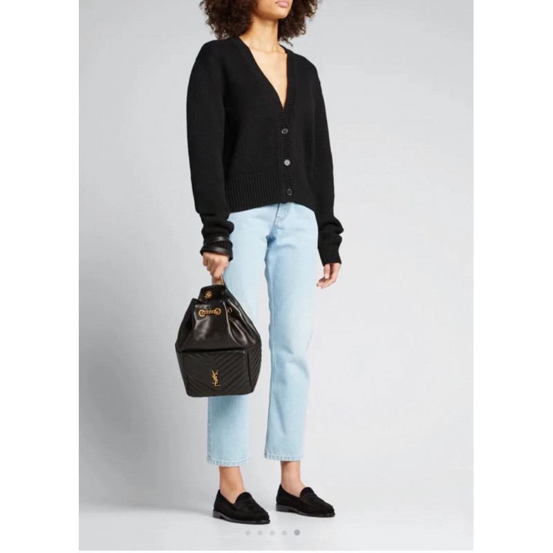 Replica Ysl Saint Laurent Joe Backpack 672609 In Black Lambskin1:1High-quality replica