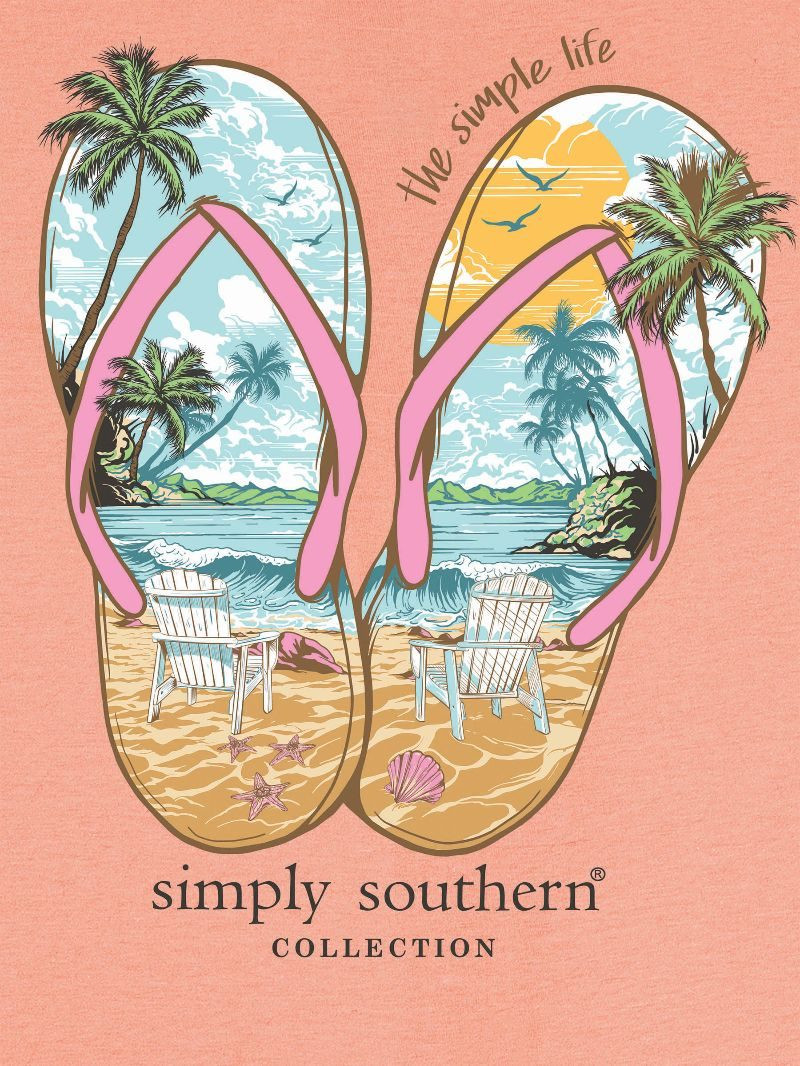 YTH-SS-SANDAL-PEACH - Simply Southern Outlet