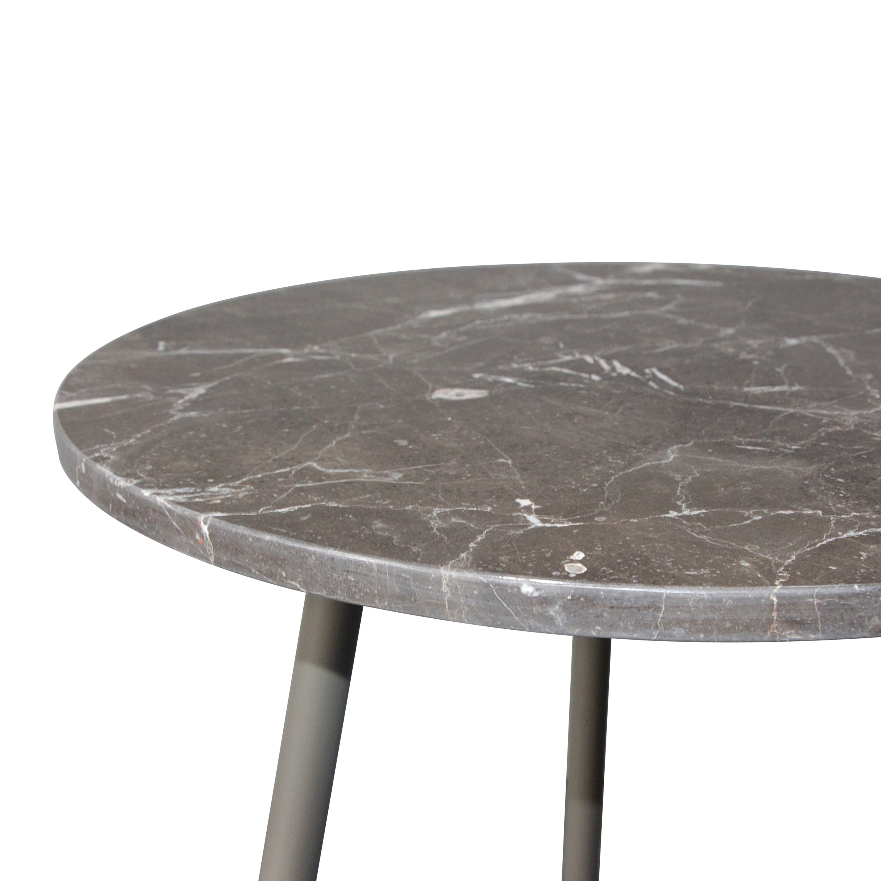 Blokker Vein Bijzettafel H 51 x Ø 45 cm - Bruin