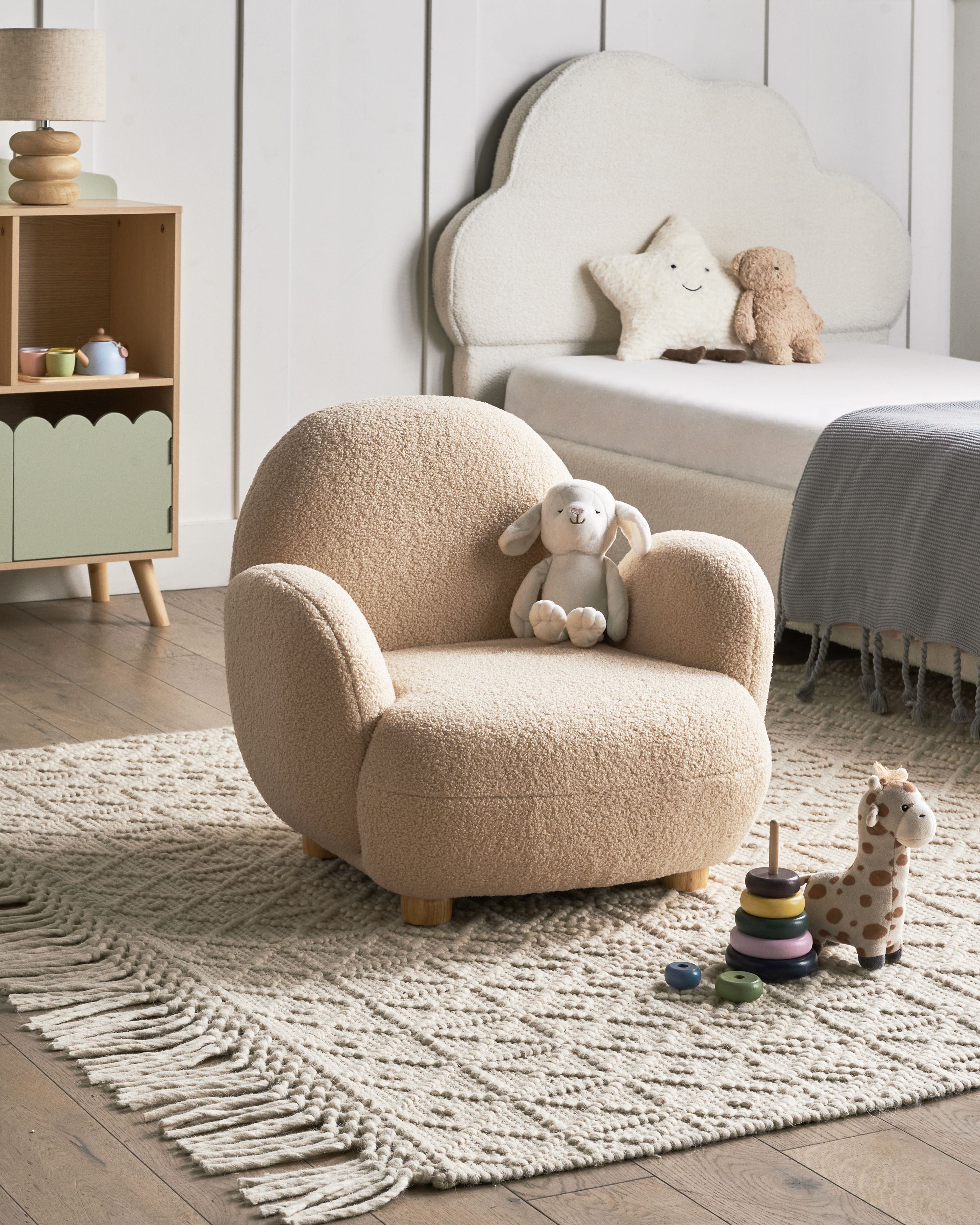 Kids Armchair HEM Boucle Beige