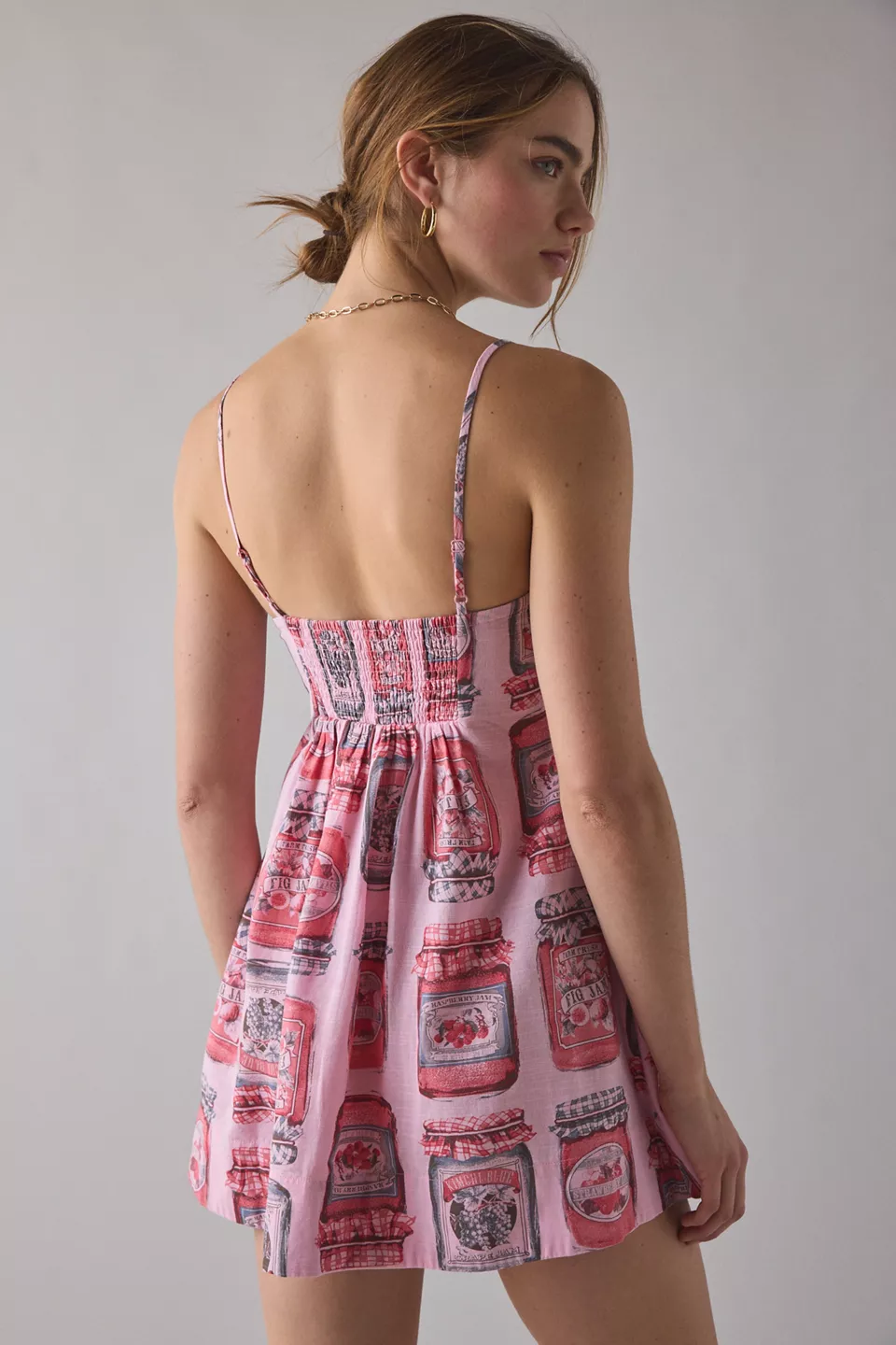 Kimchi Blue Smooth Sailing Pleated Flounce Babydoll Mini Dress
