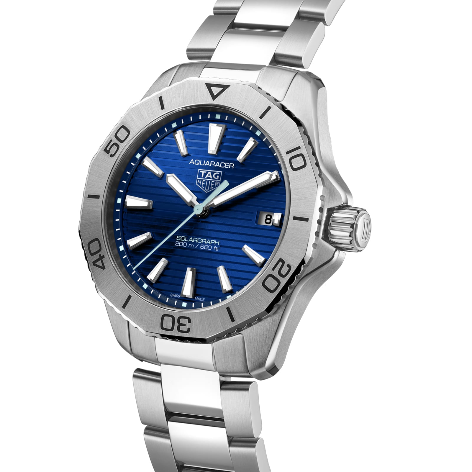 TAG Heuer Replica Watch Aquaracer Professional 200 Solargraph Solar Quartz 40 mm Steel(1:1 replica) - Top club