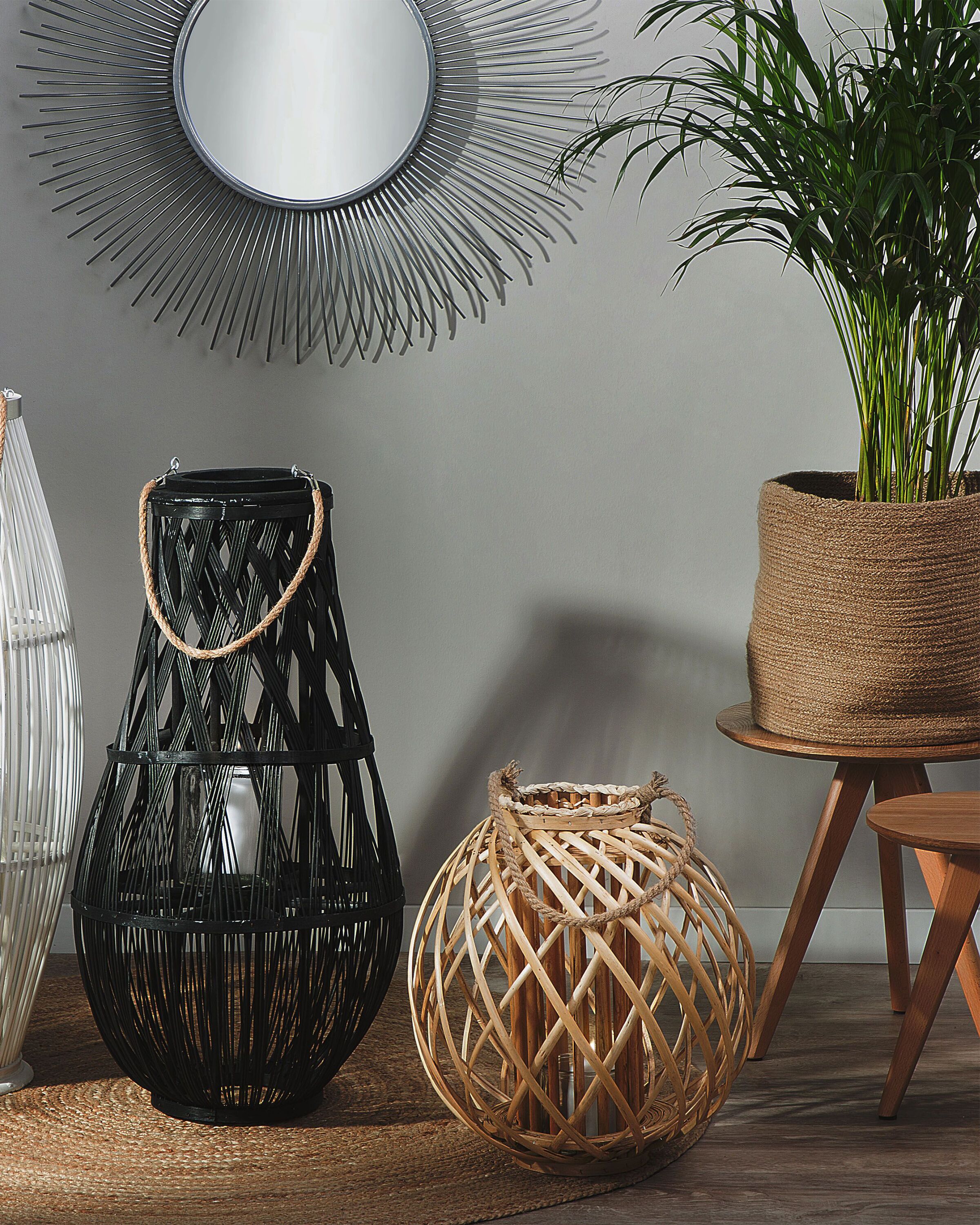 Lantern SAMOA Willow Wood 41 cm Natural