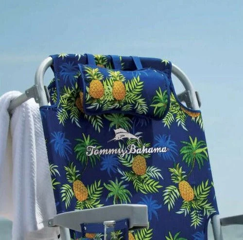 Tommy Bahama Folding Backpack Beach Chair, Blue, 2 Pack - 735752 - Image 4 Tommy Bahama Folding Backpack Beach Chair, Blue, 2 Pack - 735752 - Image 4