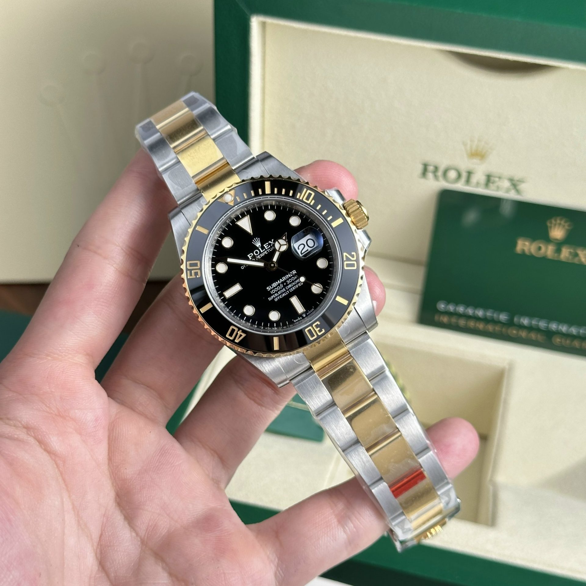 Rolex Replica Watch Submariner Date 126613LN Demi Gold Black Dial VS Factory 41mm - Top club