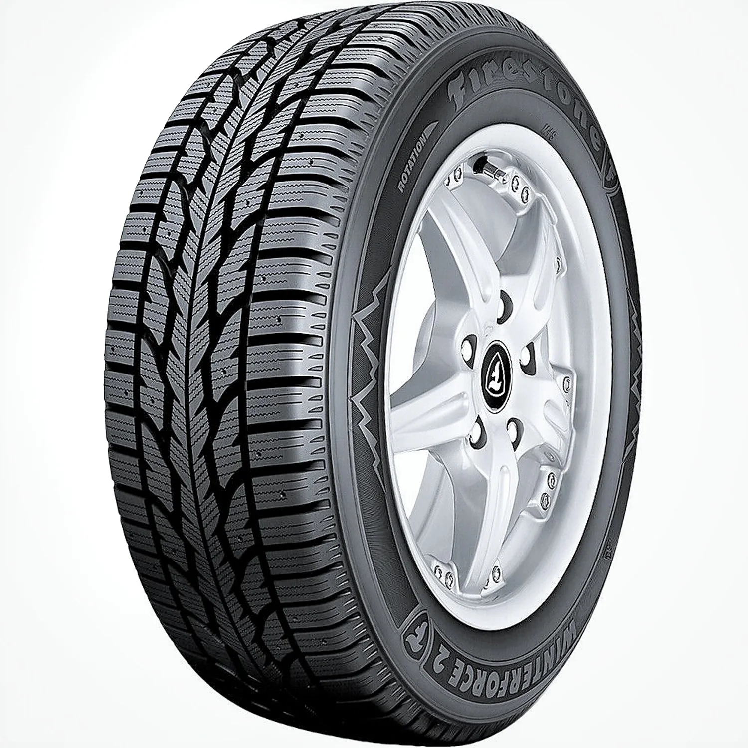 Set of 4 Firestone Winterforce 2 205/65R16 95S Winter Tires
