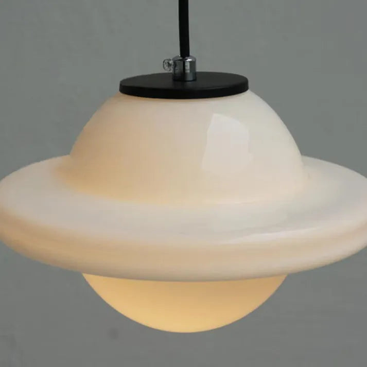 TimelessGlow – Geometrische Hanglamp in Mat Glas