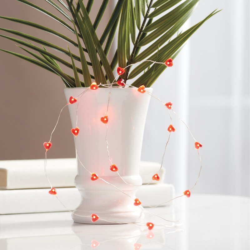 Valentine Hearts String Lights - MIDNIGHT VELVET CATALOG