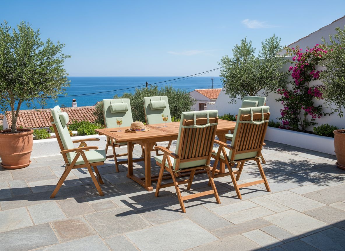 Set of 6 Back/Seat Cushions JAVA/AMANTEA PREMIUM 50 x 70 cm Green