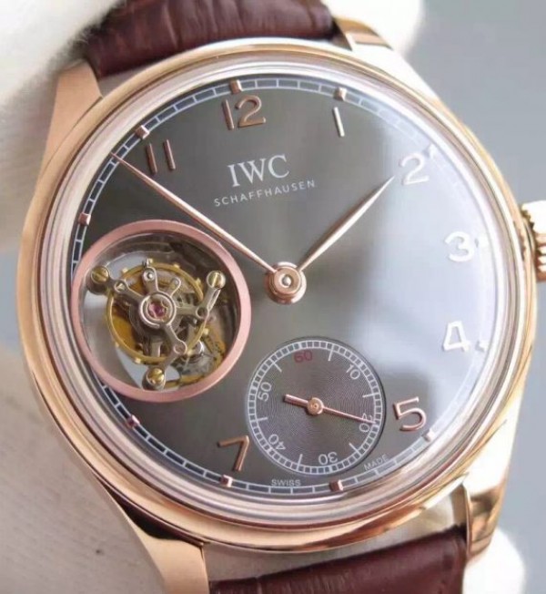 Replica IWC Portuguese Tourbillon IW5463 RG Gray Dial - Top club