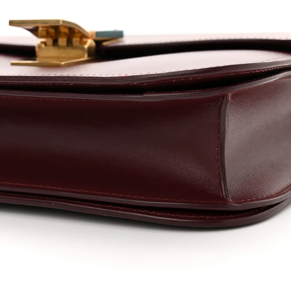 Celine Box Replica in Burgundy – Mirror Quality, Gold Hardware1:1High-quality replica
