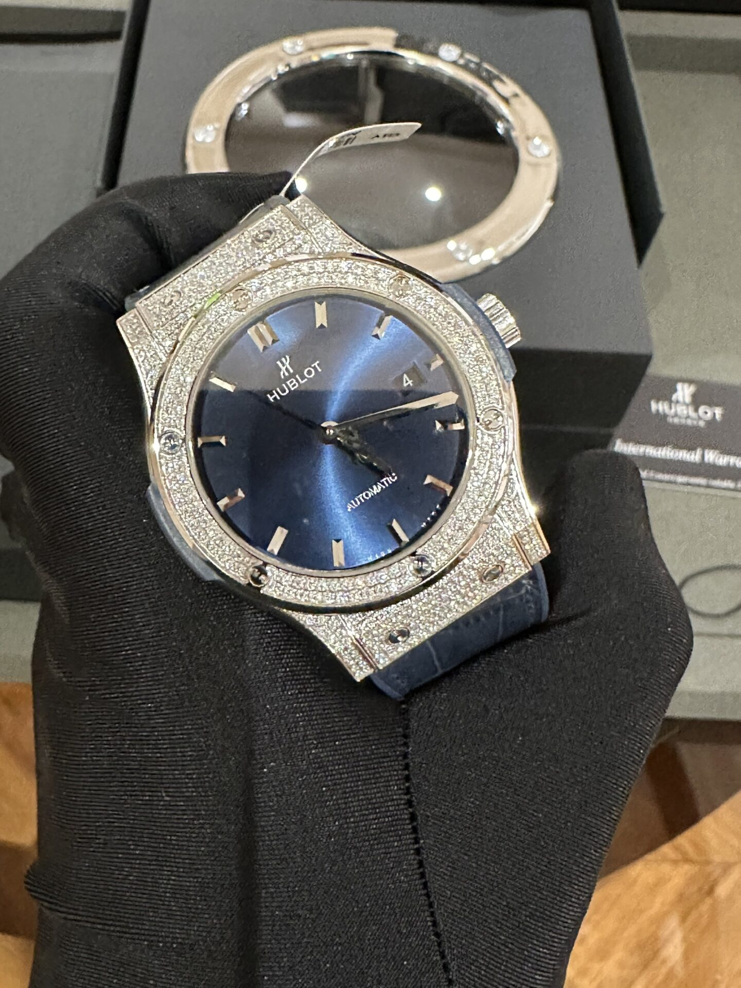 Hublot Replica 11 Watch Classic Fusion Blue Moissanite Diamond 42mm - Top club