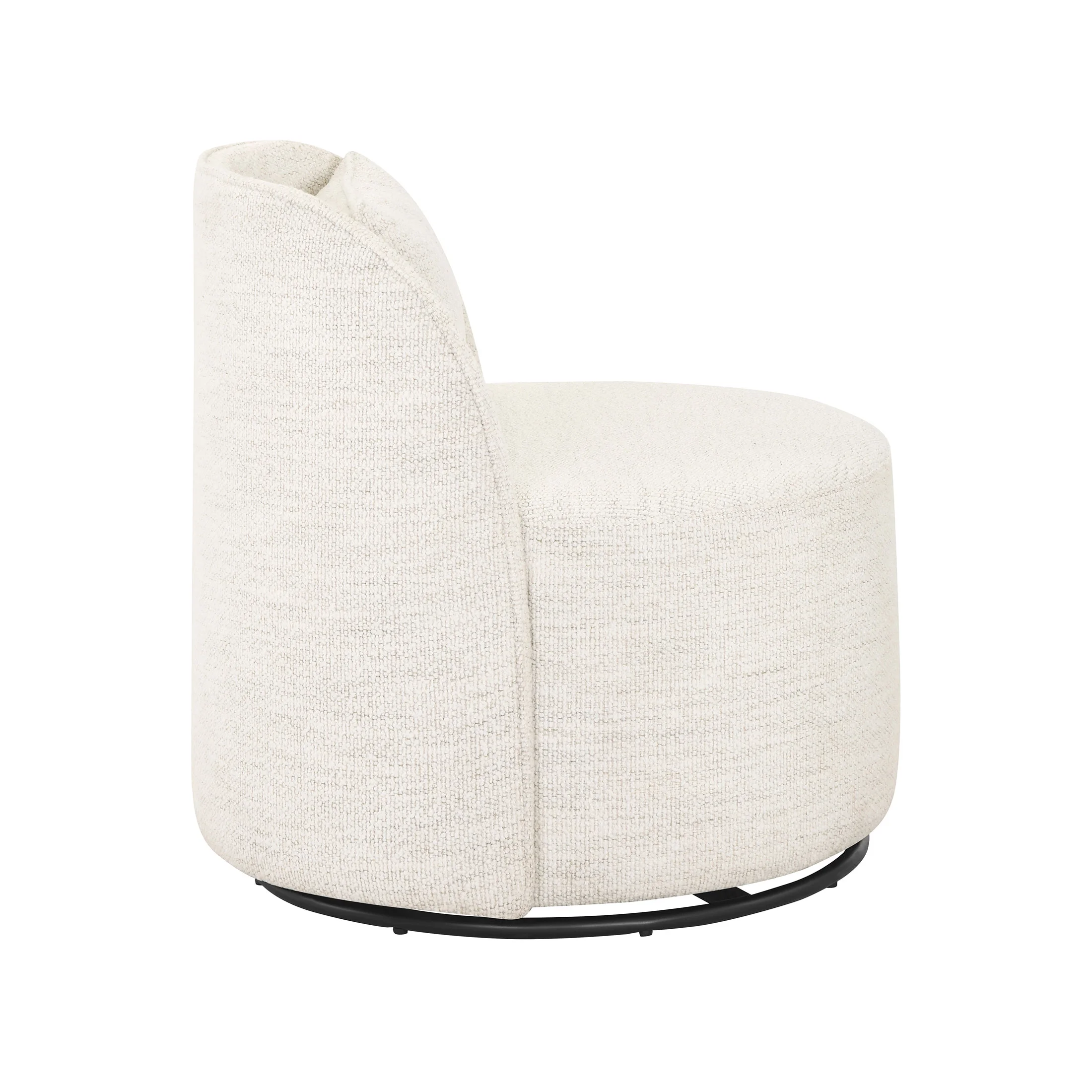Better Homes & Gardens Juliet Modern Arch Swivel Accent Chair, Cream Boucle - Image 6