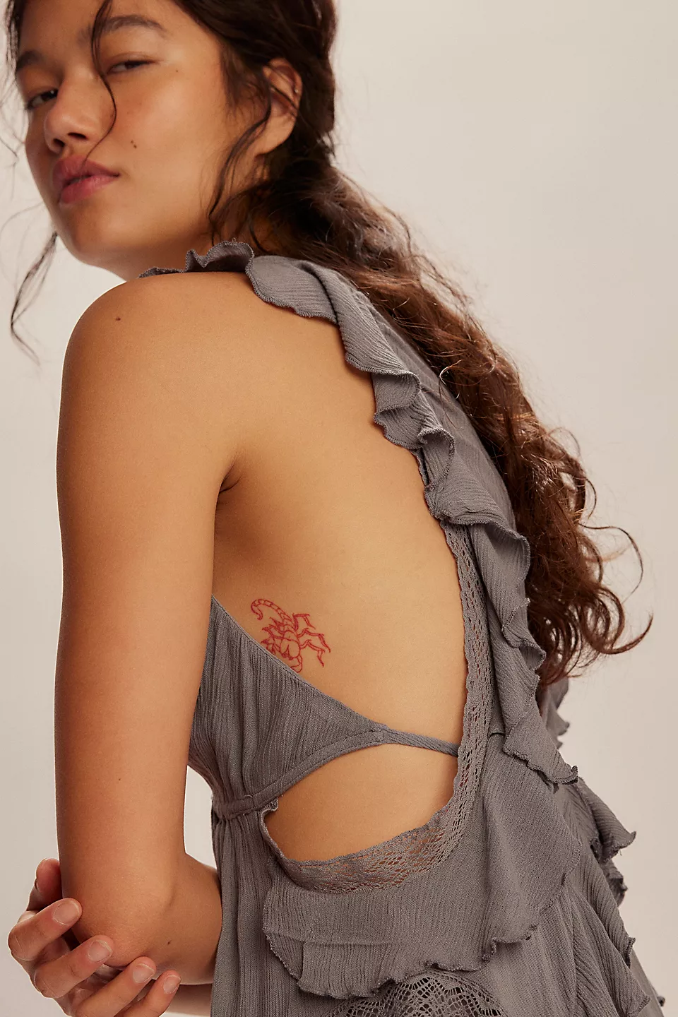More Is More Mini Dress-Smoked Pearls